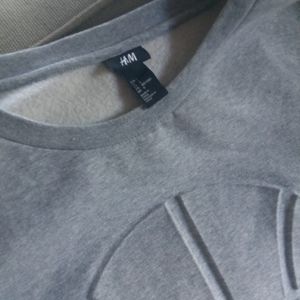 Light Gray Basketball Etched Sweatshirt H&M